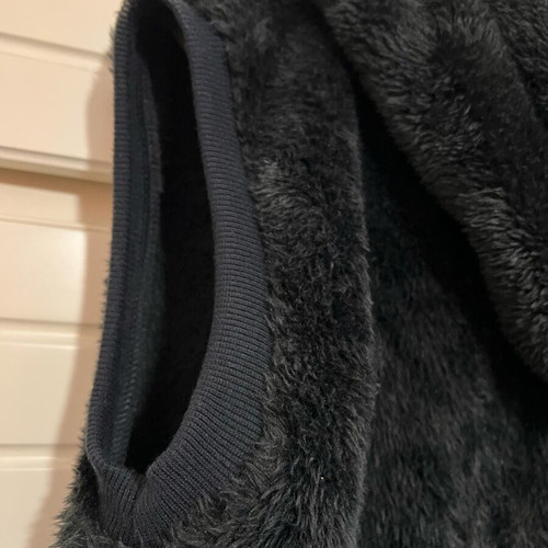 Women’s faux fur sleeveless jacket dark grey size S like new