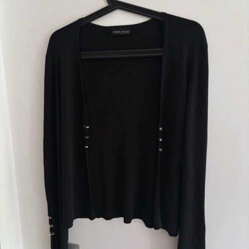 Karen Millen summer cardigan like new, black with metal buttons