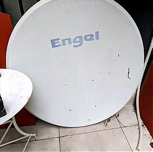 Engel δορυφορικό πιάτο & κυλιόμενη βαση