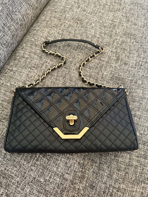 Brooks Brothers leather shoulder bag like new, black