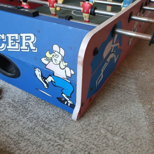 Foosball table used with one ball