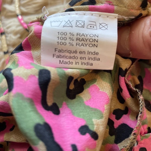 Bohemian Camo maxi skirt Medium new
