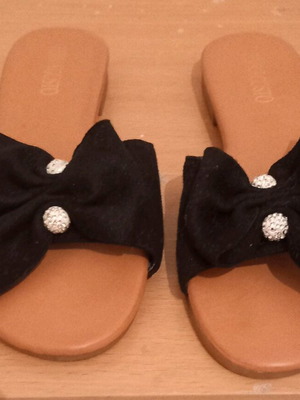 Migato slippers and sandals like new, size 38, black and brown