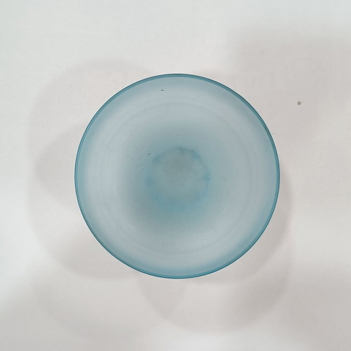 Italian set of 2 pieces used, frosted glass vaporisateur and bowl