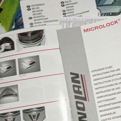 Nolan and Dainese used instructions for helmet and suit