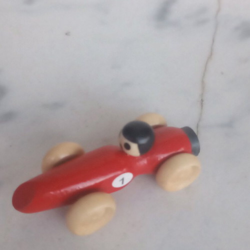 Wooden Formula One miniature with magnet