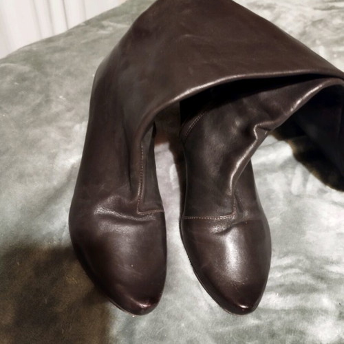 Firetrap boots used size 38 dark brown leather with 7cm heel