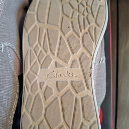 Clarks beige moccasins size 42