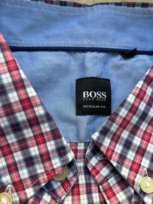 Hugo Boss plaid shirt like new, size XL