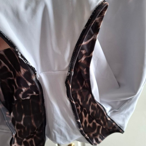 Shein Curve 4XL Leopard Print One-Piece Swimsuit New