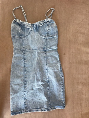 Bershka women's denim dress like new, blue, size S