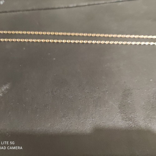 Gold chain K14 new, 22cm length, 2.9g weight