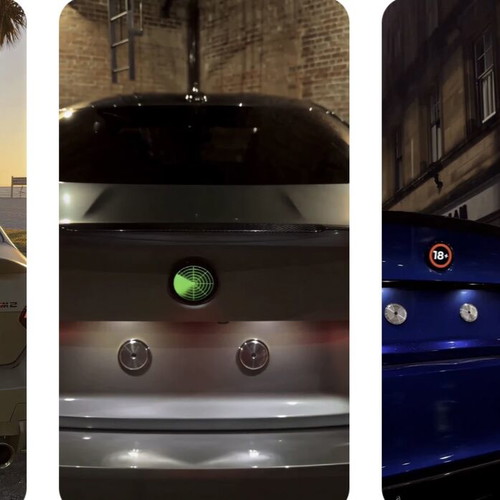 Digital LED Logo with Dynamic Animation for Car Badge