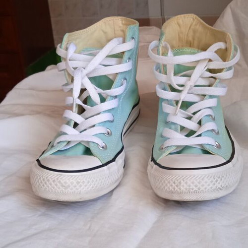 Converse All Star sneakers used, turquoise, size 37