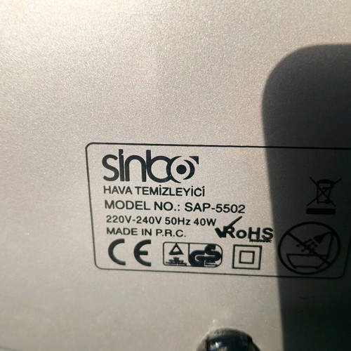 Sinbo SAP-5502 Air Purifier like new