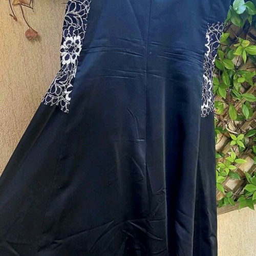 Formal dress gown xl black white like new