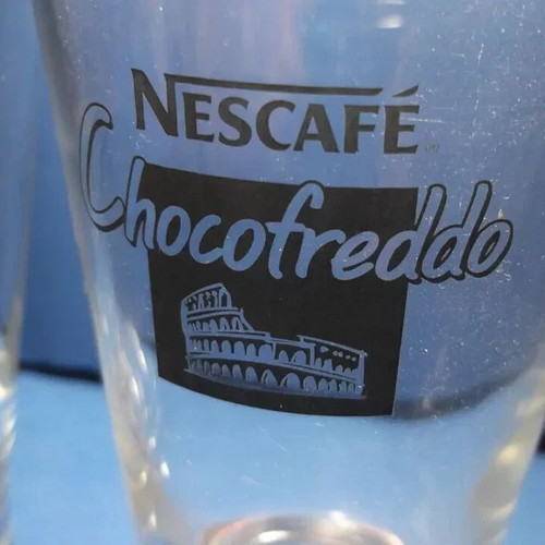 Nescafe Chocofreddo glass set of two used