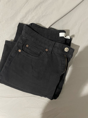 Black high-waisted women's jeans used, size S/36/8
