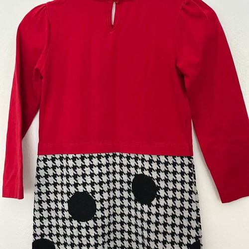Waves red dress like new, size 104 cm for 4 years old
