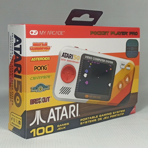 My Arcade Atari Pocket Player Pro new portable game system with 100 games