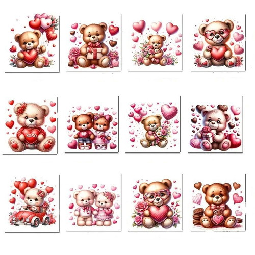 Mug with teddy bear design new, set of 2 pieces