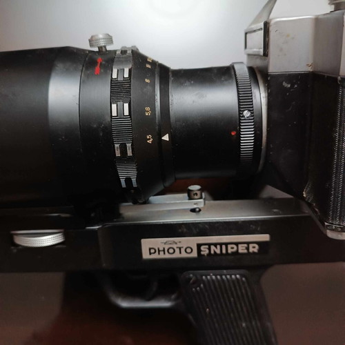 Zenit camera with telephoto lens used