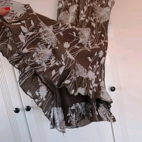 Summer dress viscose and linen floral like new, size S