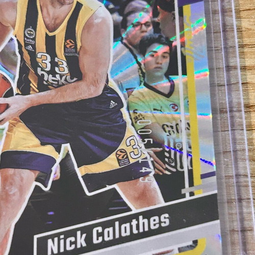 Numbered Nick Calathes Fenerbahce Panini Euroleague 2023-24 card used