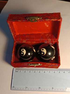Baoding Chinese health balls used for relaxation and meditation