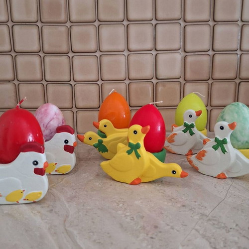 Set of 6 egg holders with cute designs new