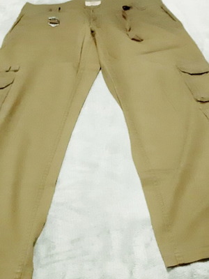 Zara cargo pants XLarge 42 cotton khaki like new