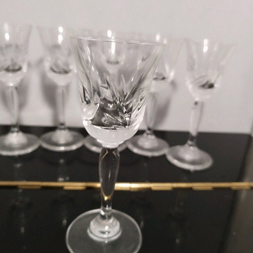 Parma Ilios crystal liqueur glasses like new, set of 6