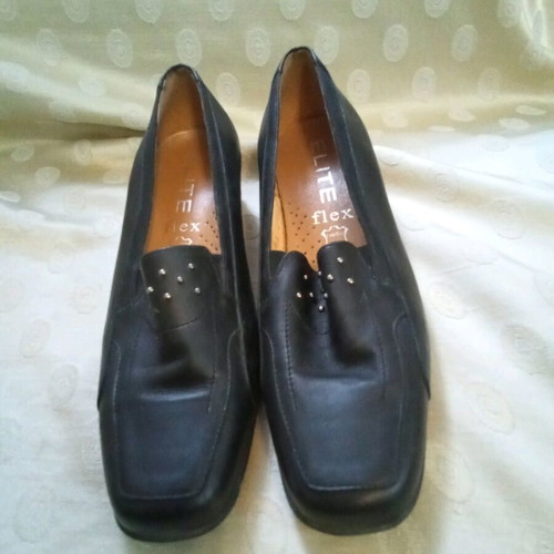 Elite women's shoes used, black, size 39, genuine leather