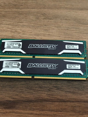 Crucial Ballistix Sport DDR3 8GB (2x4GB) 1600MHz CL9 used