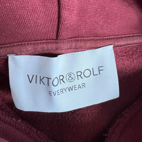Viktor & Rolf Everywear Ruffle Hooded Dress used, size XS, red