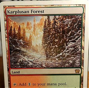 Karplusan Forest, 9th Edition. Magic the Gathering