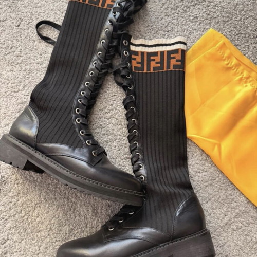 Boots with sock and leather in like new condition