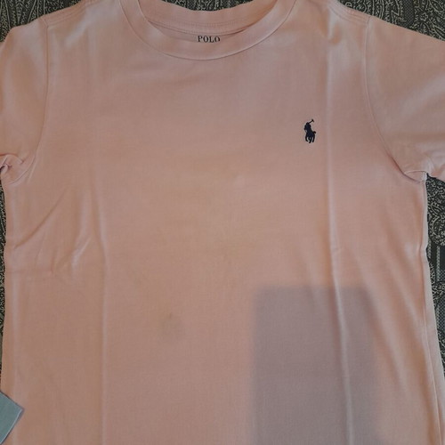 Polo Ralph Lauren t-shirts used, pack of 2, size 110 cm, blue and pink
