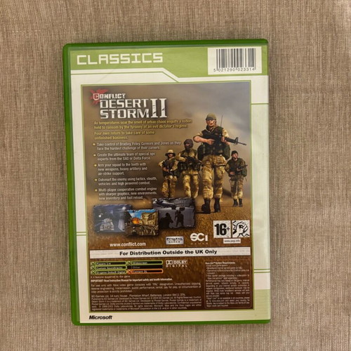 Conflict Desert Storm II Xbox Original used, English