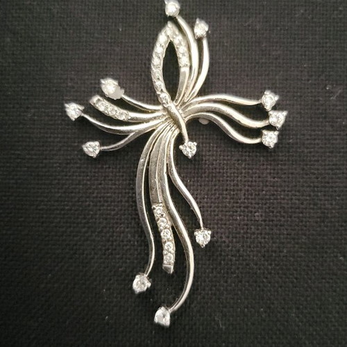 Pendant made of 925 silver and zirconia like new