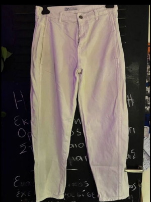 Jeans medium baggy new, white size M