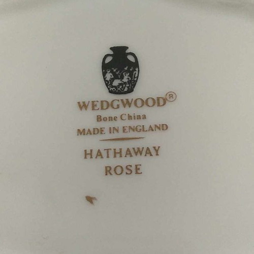 Wedgwood Hathaway Rose plate used, Bone China