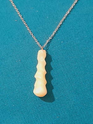 Onyx pendant necklace handmade with silver-plated chain 55 cm new