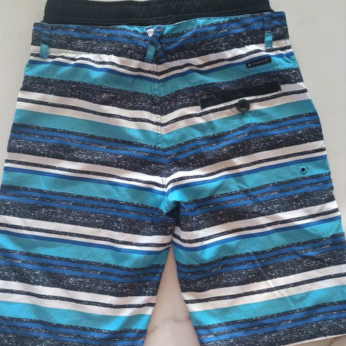 Protest swim shorts used, size 164 cm, blue and black