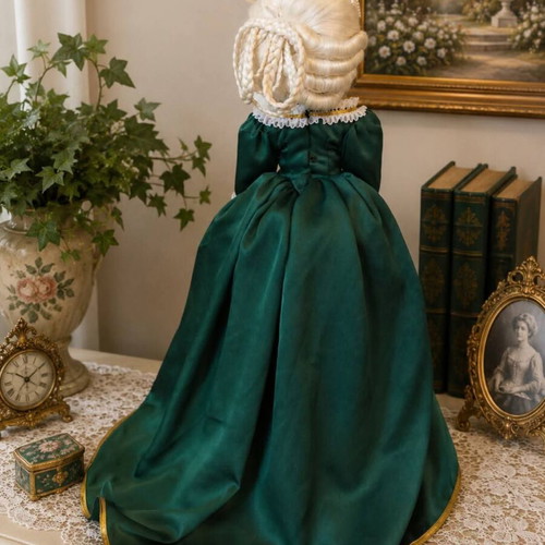 Franklin Heirloom Dolls porcelain doll, 50 cm, vintage