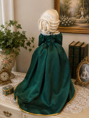 Franklin Heirloom Dolls porcelain doll, 50 cm, vintage