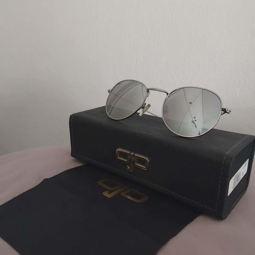 OJO women's sunglasses mirror new, black and silver