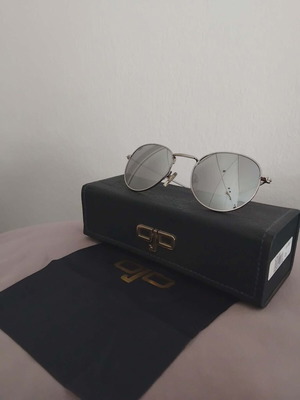 OJO women's sunglasses mirror new, black and silver