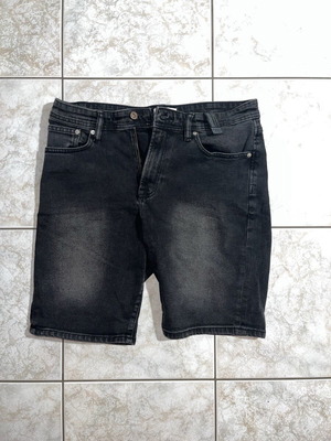 Τζιν βερμούδα Zara μαύρη regular fit No42 οριακά αφόρετη