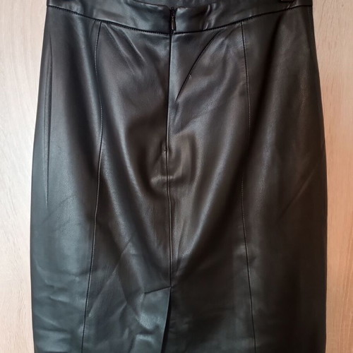 Mango faux leather pencil skirt used, size M 38 10, black
